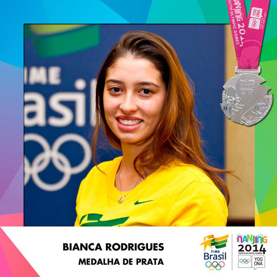 Bianca Rodrigues escrevendo história do hipismo brasileira das Olimpíadas da  Juventude 2014