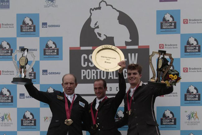 The Best Jumpers no GP Cidade de Porto Alegre: Louis Bouhana, Holger Wulschner e Jorg Oppermann