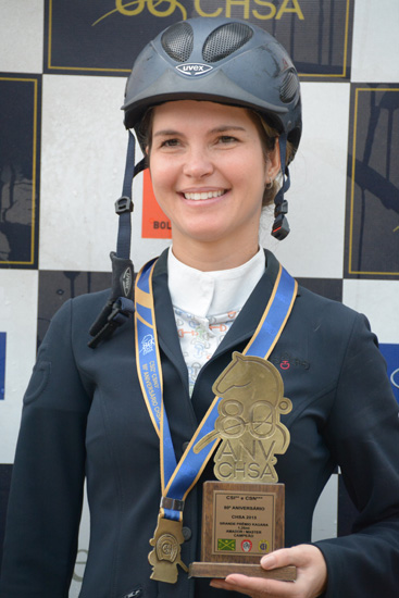 A amazona da casa Katia Magro venceu a série extra Amador e faturou o pacote da Explora rumo ao Atacama