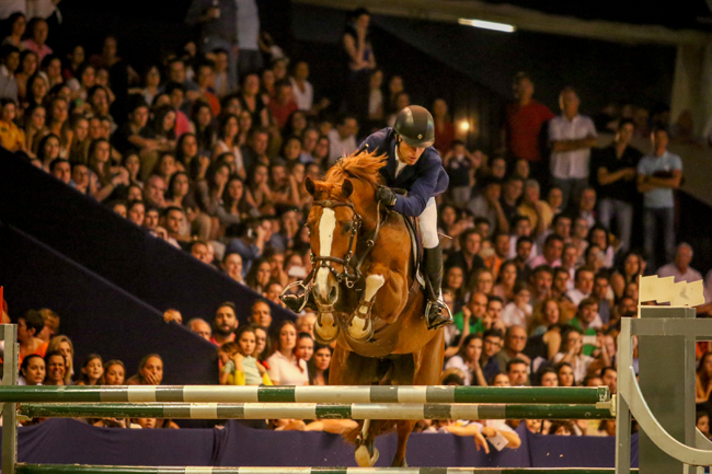Pedro Veniss e Azrael W Sanol Dog Protécnica, cavalo cedido ao cavaleiro pelo top santamarense José Roberto Reynoso Fernandez Filho; img: Luis Ruas