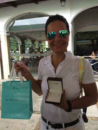 Gabriela Chiste Barbosa, campeã 1 metro master, também conquistou uma Joia Vanessa Quintiliano