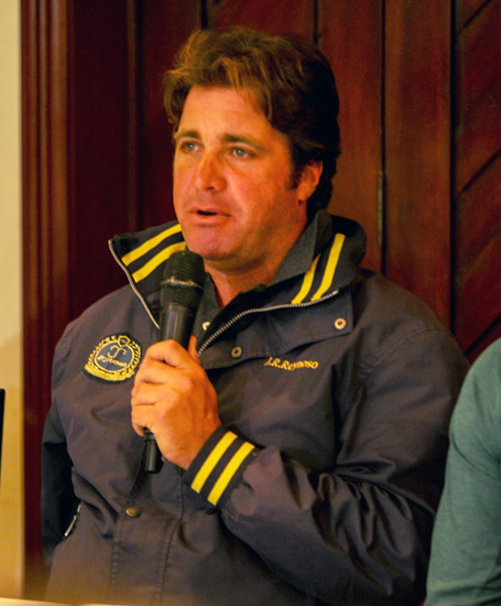 O cavaleiro olímpico santamarense, José Roberto Reynoso, com a palavra; img: Luis Ruas / SHP