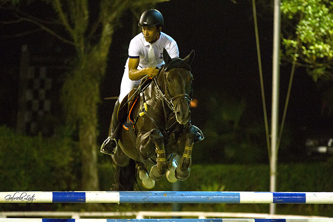 O top Rodrigo Chaves Nunes, novo cavaleiro santamarense, em ação na Copa Santo Amaro 2016; img: Gabriela Lutz