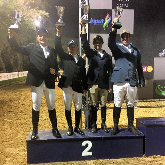 Marcelo, cavaleiro amador da casa, integrou a equipe medalha de prata ao lado de seu treinador Cesar Almeida, Pedro Matos e Zé Reynoso