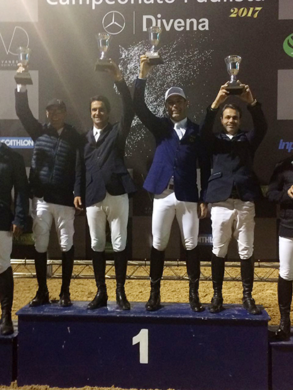 Alberto Muylaert, Marcos Ribeiro, o olímpico Doda Miranda e Fabio Sarti: equipe campeã paulista da SHP Senior 2017